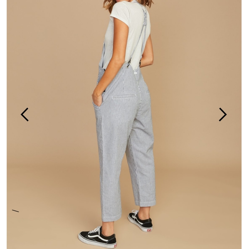 RVCA Otto XS Spring Overalls Striped Cotton